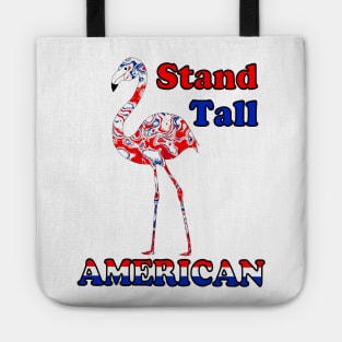 FOURTH Of July Flamingo Tote