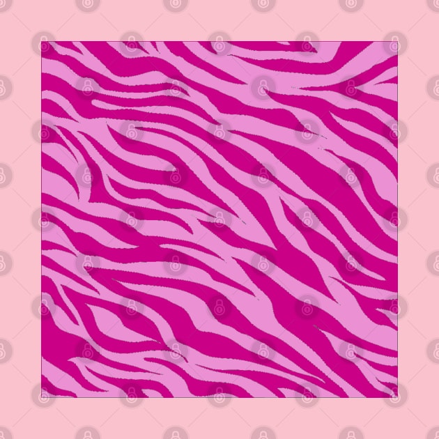 Tiger Print Two Toned Pink by ValinaMoonCreations