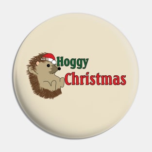 Hoggy Christmas Pin