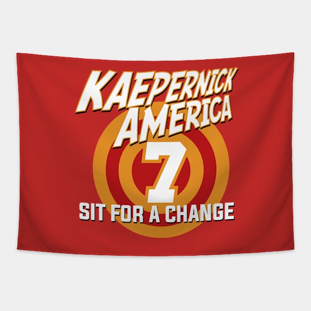 Kaepernick America - Sit for a Change Tapestry by ToddPierce