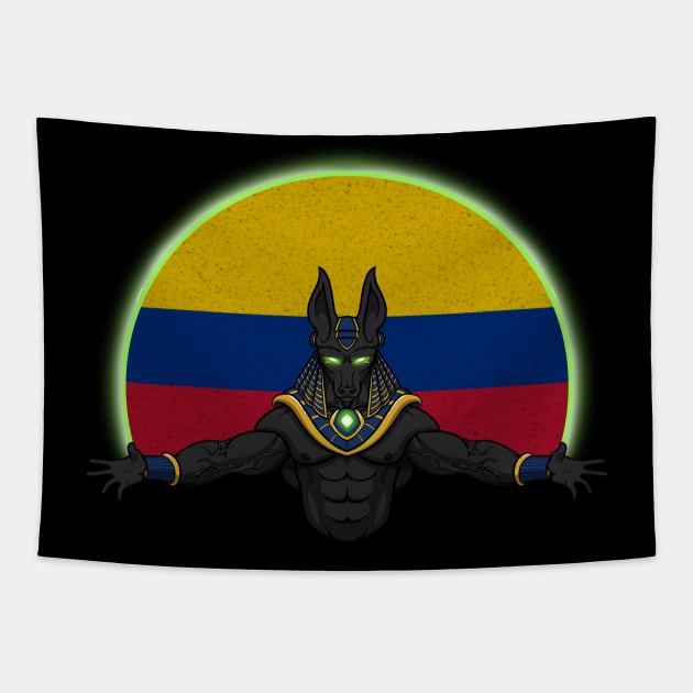 Anubis Colombia Tapestry by RampArt