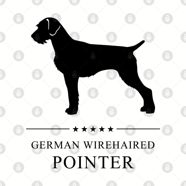 German Wirehaired Pointer Black Silhouette by millersye