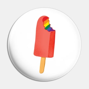 Pride Popsicle LGBTQ flag on a Popsicle Pin