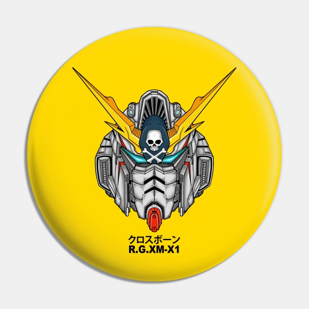 DMD Robot Head Pin by DMD Art Studio