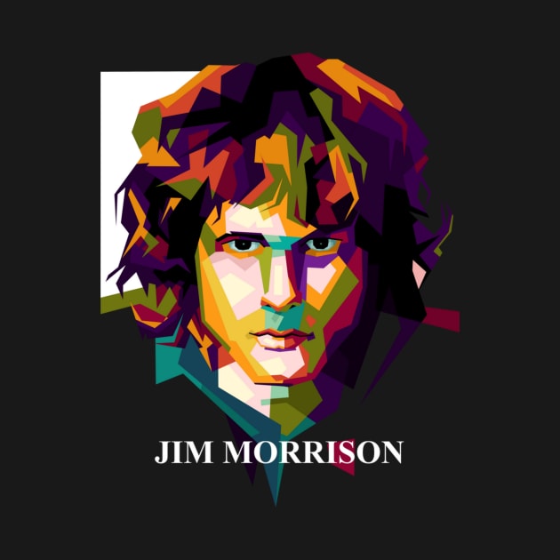 Jim Morrisson In Pop Art by animaperio pixel retro