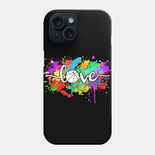 Basketball Love Colorful Typography Art Sport Phone Case