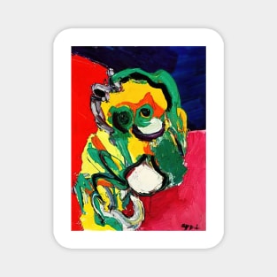 colorful mask - Karel Appel Magnet