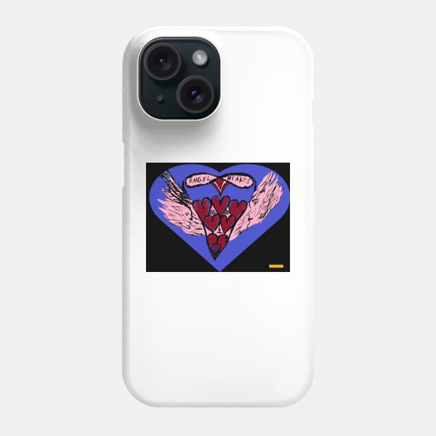 Angel Hearts. Phone Case by sunandlion17