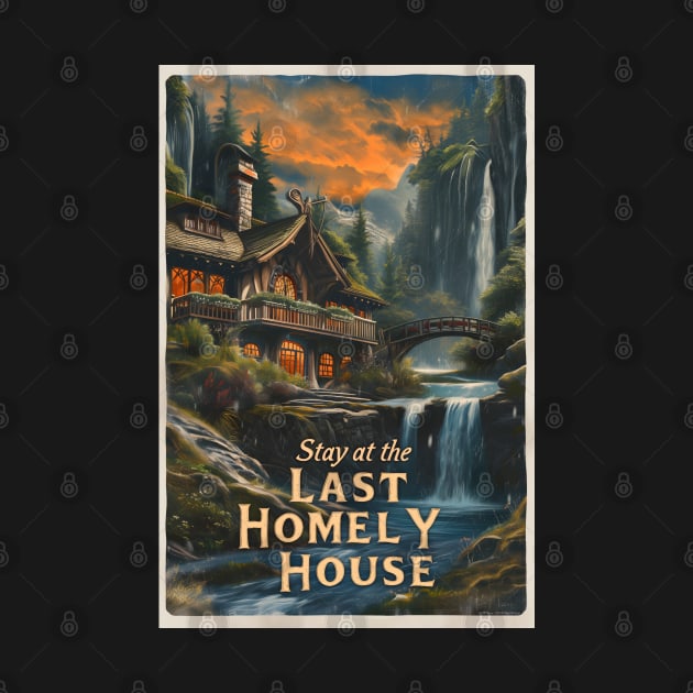 Stay at the Last Homely House - Vintage Travel Poster - Fantasy by Fenay-Designs