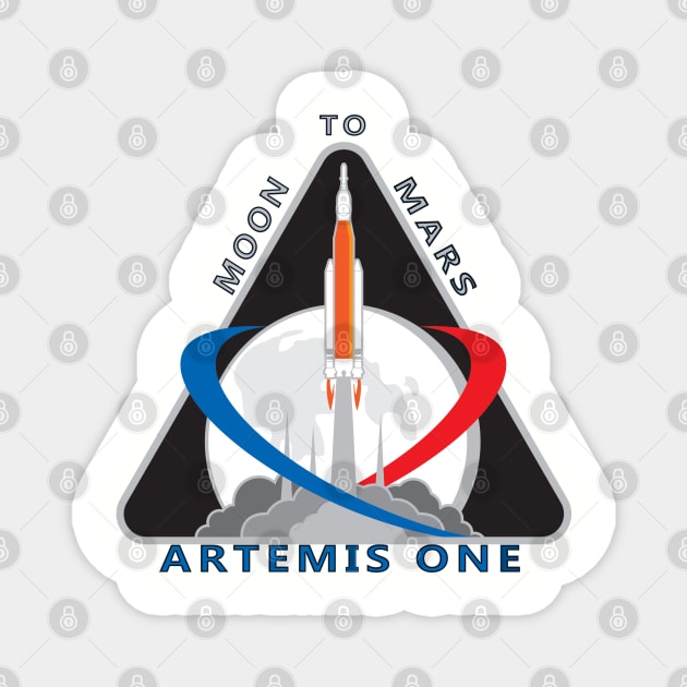 Artemis Mission One Patch Magnet by Spacestuffplus