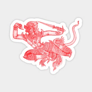 Hanuman Illustration Magnet