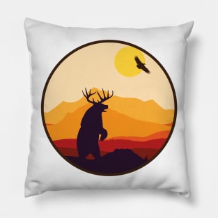 Beer Sunset Pillow