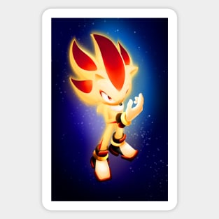 Shadow the hedgehog Fire Sticker for Sale by AndreanaWen