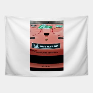 Pink Pig Germans Sports Motor Car Tapestry