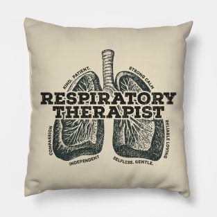 respiratory therapist vintage Pillow