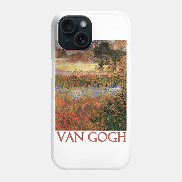 Flowering Garden by Vincent van Gogh Phone Case by Naves