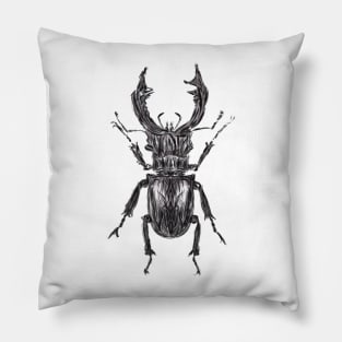 Stag beetle Pillow