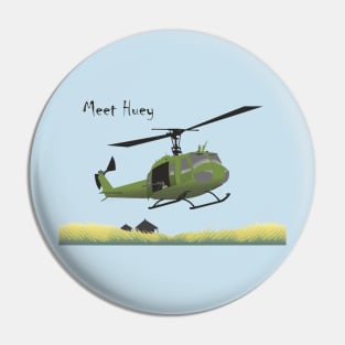 Huey Helicopter in Vietnam Pin