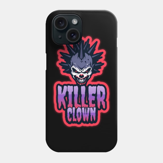 Killer Clown Phone Case by Tip Top Tee's