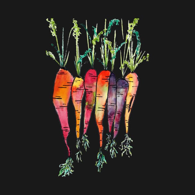 Colorful Heirloom Carrots by Shirtacle