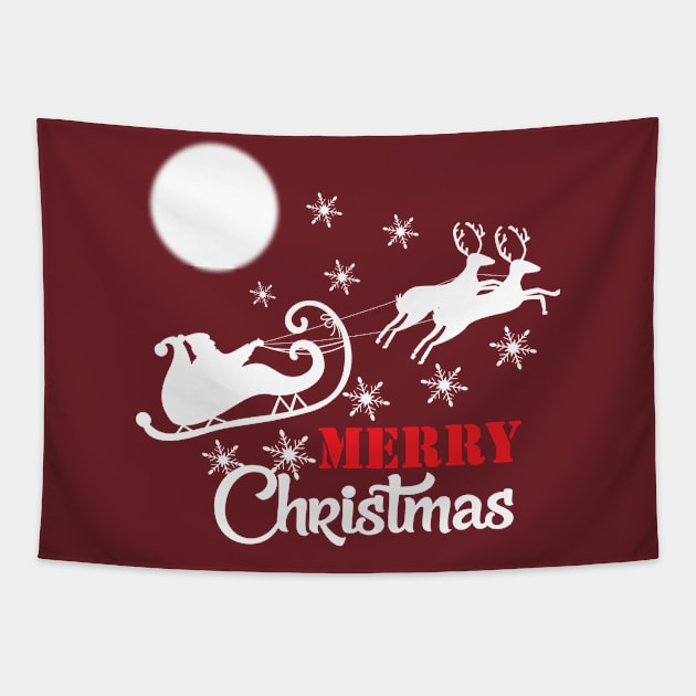 merry Christmas Tapestry by OnuM2018