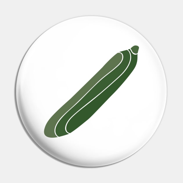 Cucumber - Stylized Food Pin by M.P. Lenz