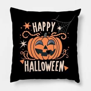 Happy Halloween Pumpkin Pillow