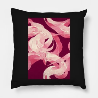 In October We Wear Pink - Pink Awerness Ribbons, best pattern for Pinktober! #8 Pillow