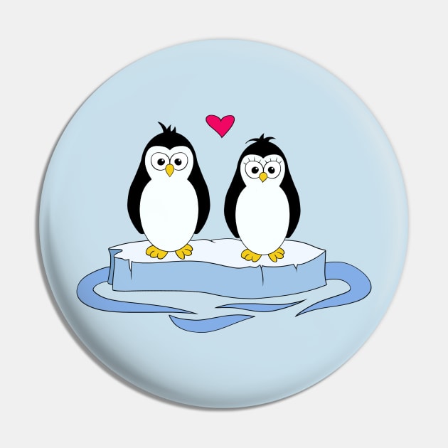 Penguin Kind of Love Pin by missbmuffin