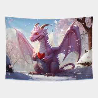 This Dragon Loves You Tapestry