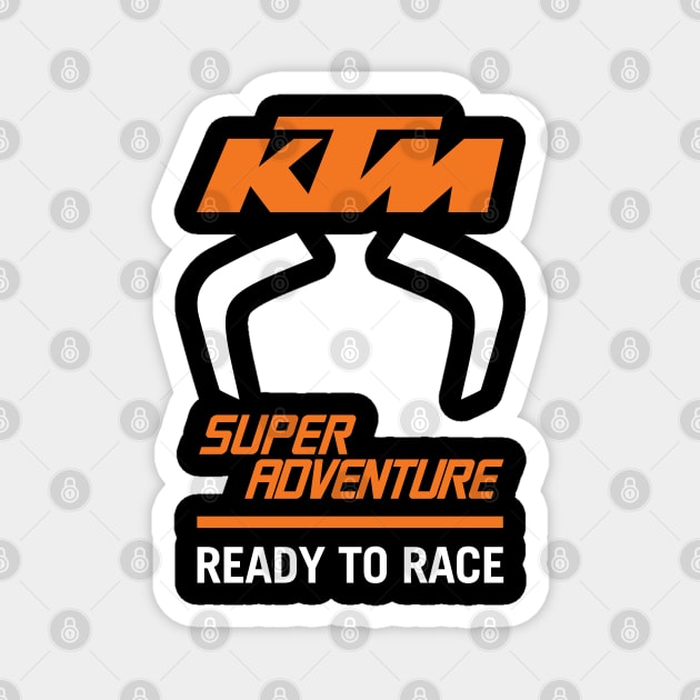 KTM Super Adventure DRL Signature Tee Black Magnet by tushalb
