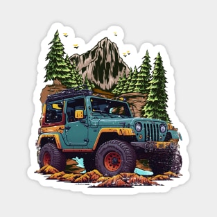 Jeep adventure Outdoors Magnet