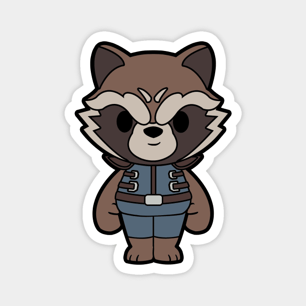 Rocket Racoon Chibi Magnet by nataliawinyoto