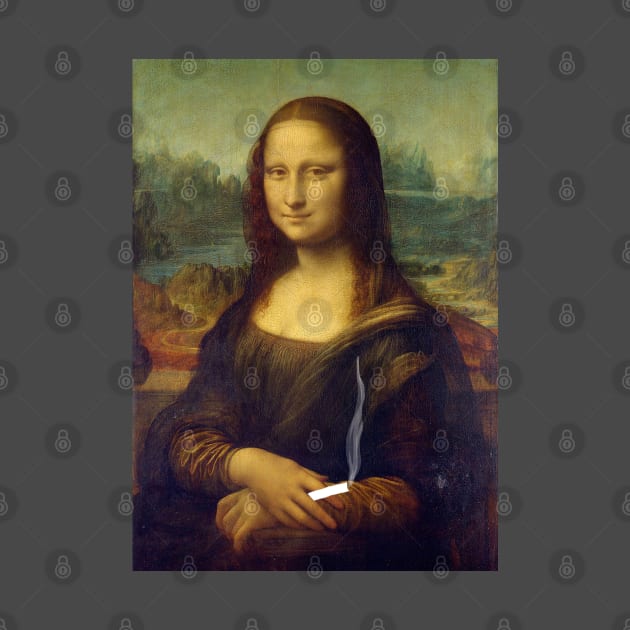 Mona Lisa with a Cigarette by ahadden
