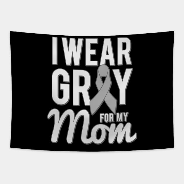 I Wear Grey For My Mom Tapestry by Flippin' Sweet Gear