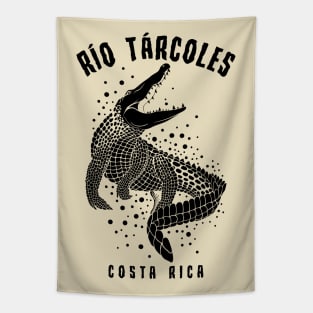 Crocodile Silhouette | Costa Rica | Rio Tarcoles Tapestry