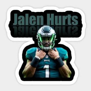 Jalen Hurts Away Jersey Sticker for Sale by designsheaven