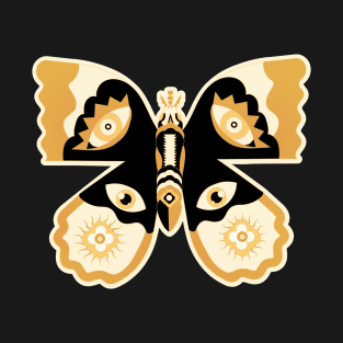 Butterfly Effect: The Ultimate Black and Gold Transformation T-Shirt