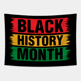 Black History Month text design Tapestry