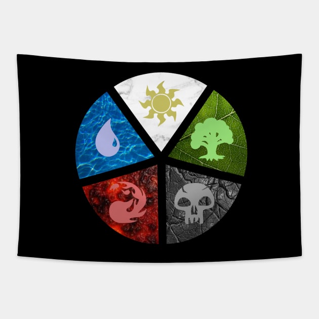 MTG Wheel of colors Tapestry by KewlZidane