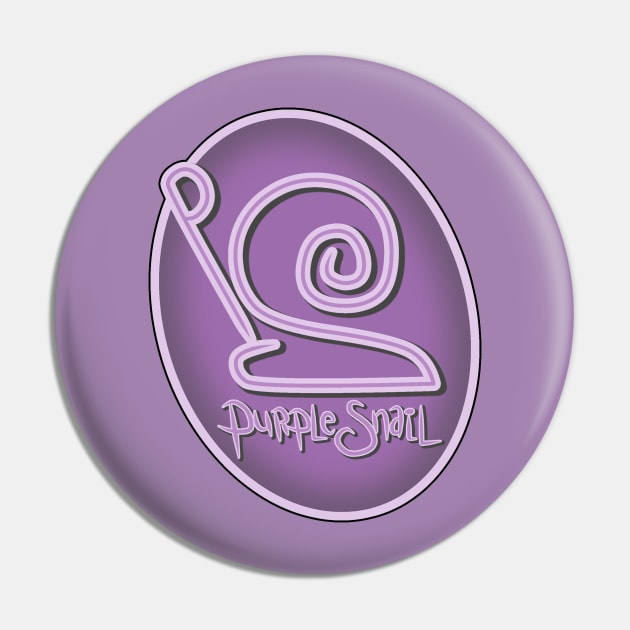 purple snail Pin by bobgoodallart