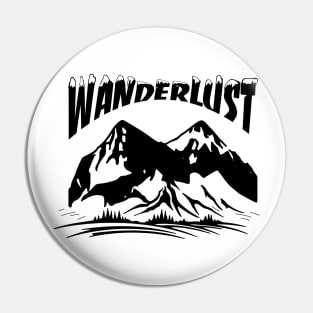 Wanderlust Mountains Pin