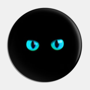 Halloween Glowing Eyes Cat Pin