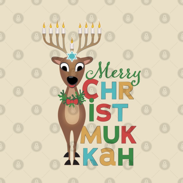 Merry Christmukkah Reindeer by Sanford Studio