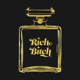 Rich Bitch Golden print T-Shirt