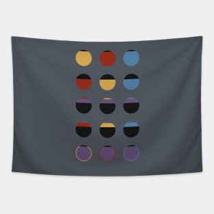 Minimalist Starfleet Uniforms Tapestry