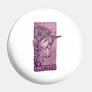 unicorn vintage Pin