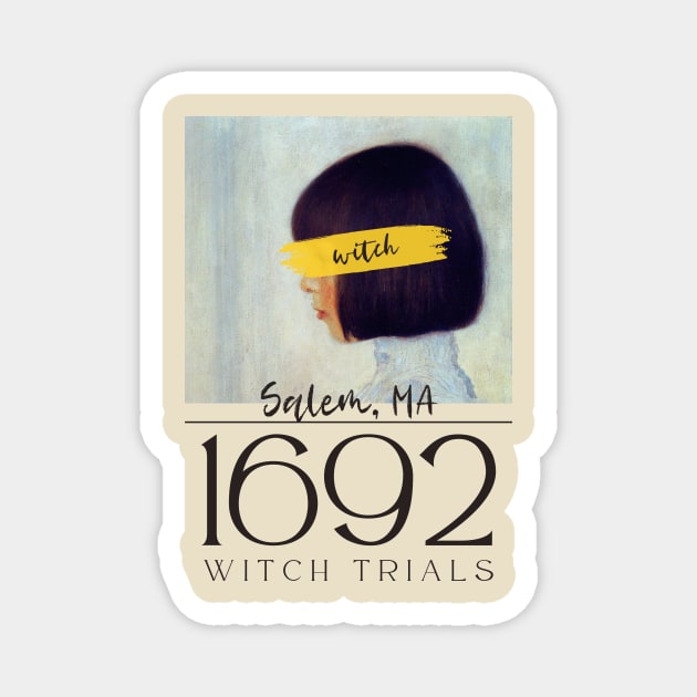 1692 Salem Witch Trials Magnet by Golden Eagle Design Studio