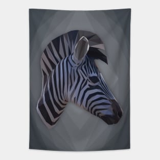 Geometric Zebra Tapestry