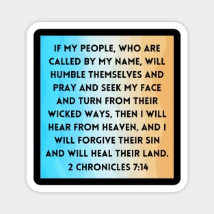 Bible Verse 2 Chronicles 7:14 Magnet